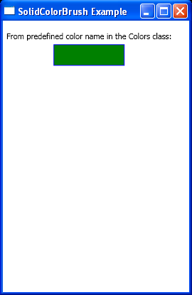 WPF From Predefined Color Name In The Colors Class