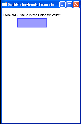 WPF From S R G B Values In The Color Strutcure