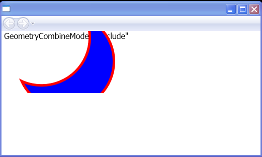 WPF Geometry Combine Mode Exclude