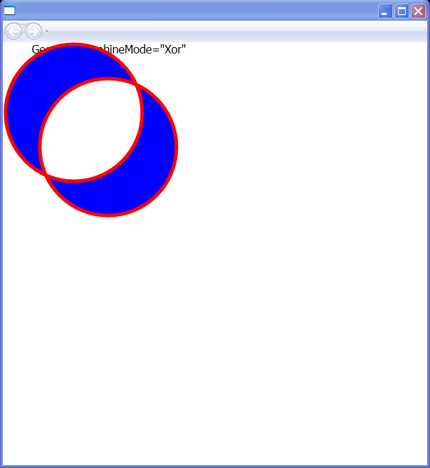 WPF Geometry Combine Mode Xor