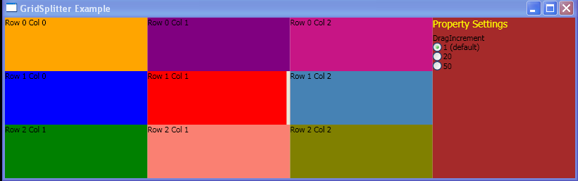 WPF Grid Splitter And Drag Increment Changed