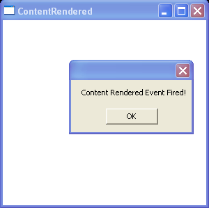 WPF Handle The Content Rendered Event