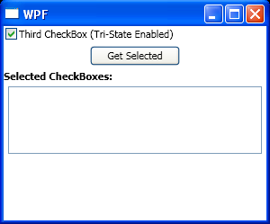 WPF Handles Check Box Indeterminate Events When A Check Box Changes To A Indeterminate State