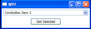 WPF Handles Combo Box Item Selected Events