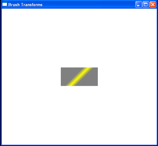 WPF Linear Gradient Brush Transform Rotate Transform