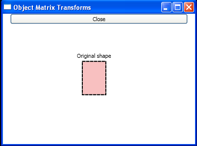 WPF Object Transforms In W P F