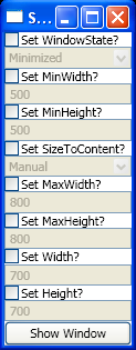 WPF Order Of Precedence For Sizingrelated Properties That Are Implemented By Window