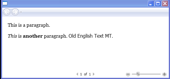 WPF Paragraph Elements And Flow Document Page Viewer