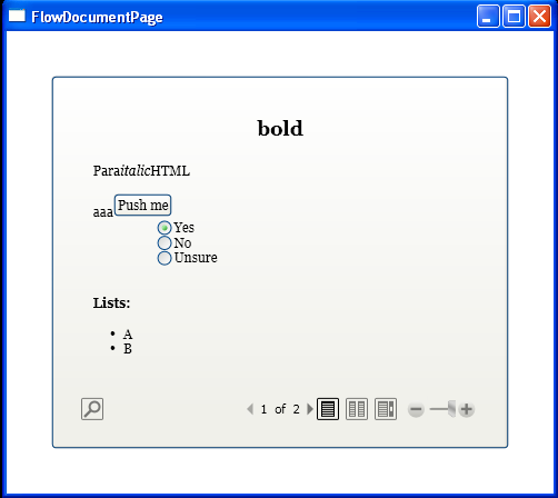 WPF Preserve Space In Flow Document