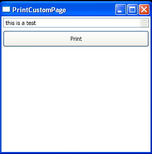 Print Custom Page
