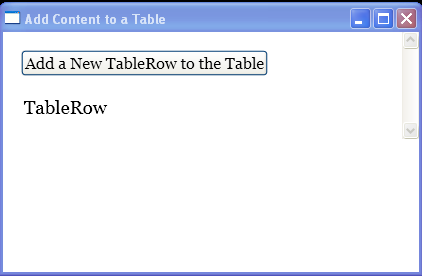 WPF Programmatically Add Rows To A Table Element