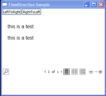 WPF Programmatically Change The Flow Direction Of Content Within A Flow Document Reader Element