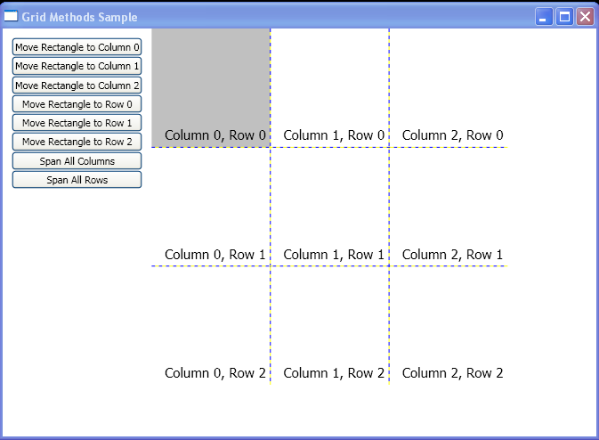 WPF Programmatically Use The Positioning Methods Of Grid