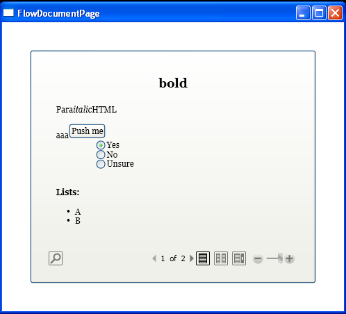 Put List to FlowDocument