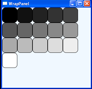 WPF Put Rectangles To Wrap Panel