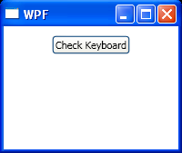 WPF Query Number Lock Key