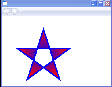 WPF Radial Gradient Star