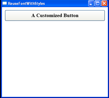 WPF Reuse Font With Styles