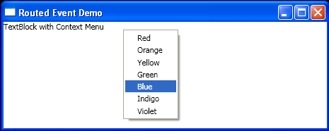 WPF Routed Event Demo