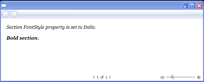 WPF Section Font Style