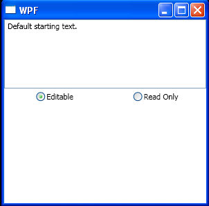 WPF Set Text Box To Editable