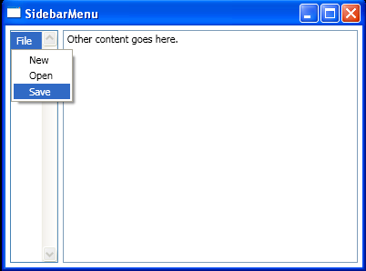 WPF Sidebar Menu