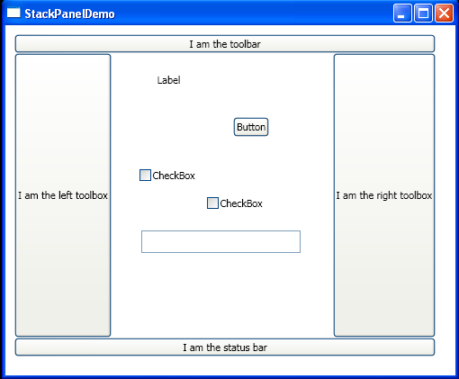 WPF Stack Panel Demo And Canvas