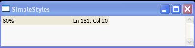 WPF Status Bar And Status Bar Item