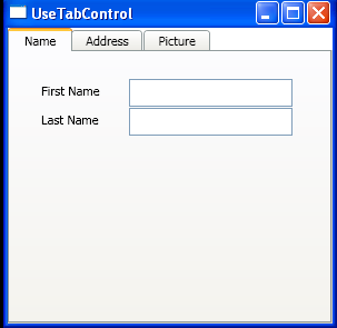 WPF Tab Controls And Tab Item