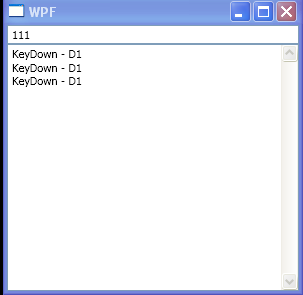 WPF Text Box Key Down