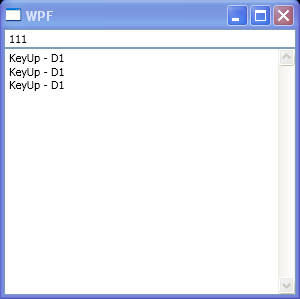 WPF Text Box Key Up