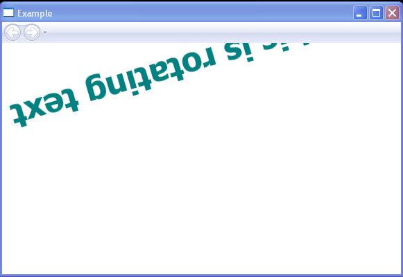 WPF This Is Rotating Text