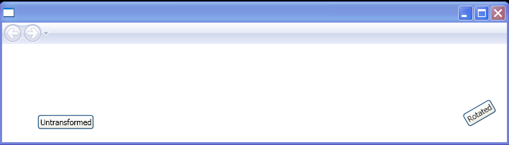 WPF Transformed Buttons With Rotate Transform And Angle