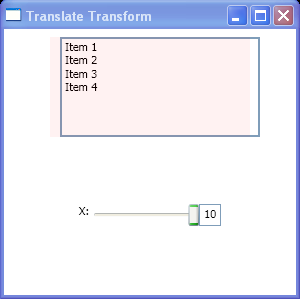 WPF Translate Transform