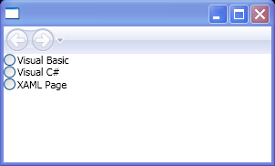 Use a Frame control to navigate to Web pages and a Extensible Application Markup Language (XAML) page.