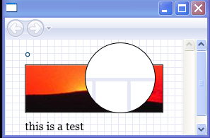 Use a VisualBrush to magnify a portion of the screen.
