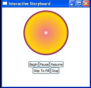 WPF Use Button To Pause An Animation With Pause Storyboard