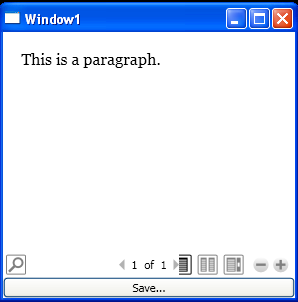 WPF Use Flow Document Reader To Display Flow Document