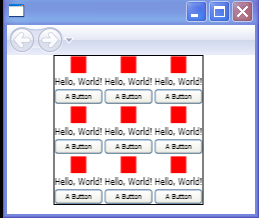 WPF Use Rectangle Text Block And Button As The Visual Brush