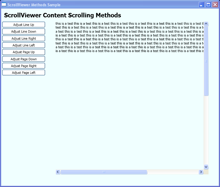 WPF Use The Contentscrolling Methods Of The Scroll Viewer Class