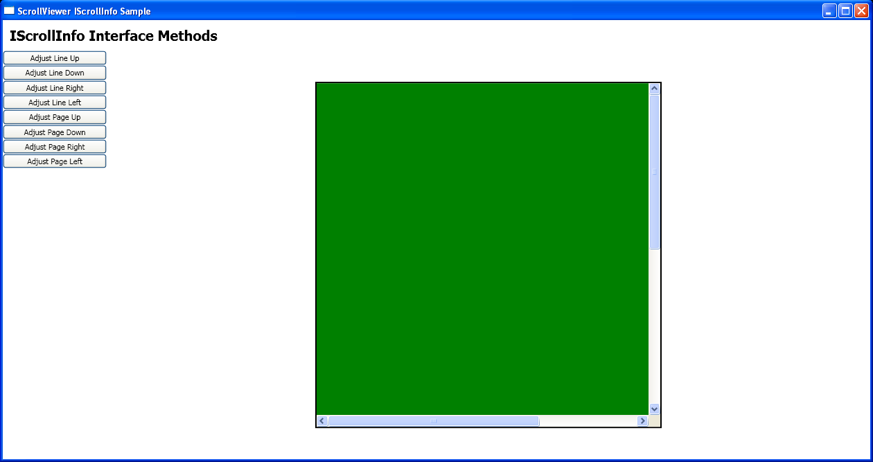 WPF Use The Methods That Are Defined By The I Scroll Info Interface To Scroll The Child Content Of A Stack Panel