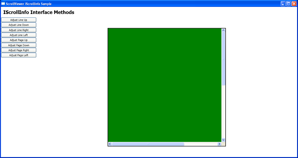 Use the methods that are defined by the IScrollInfo interface to scroll the child content of a StackPanel.