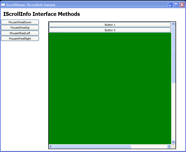 WPF Use The Mouse Wheel Action Methods That Are Defined By The I Scroll Info Interface