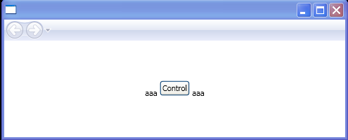 WPF Using Inline U I Container To Mix Text And A Button