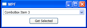 WPF View And Select Items Using A Combo Box