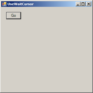 Set Form cursor to Wait cursor