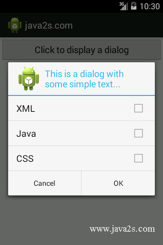 Add CheckBox to AlertDialog Add CheckBox to AlertDialog