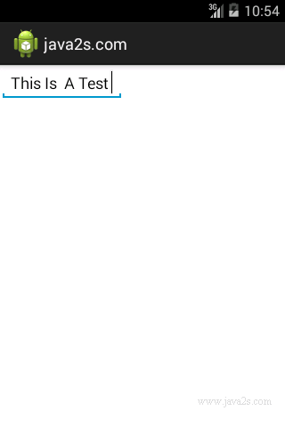 EditText Capitalize EditText Capitalize