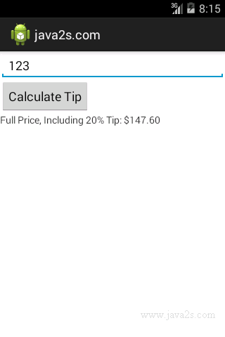 Create a Tip Calculator Create a Tip Calculator