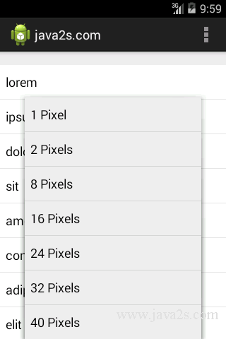Create Menu in the code Create Menu in the code